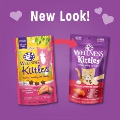 Wellness Kittles Natural Grain-Free Salmon & Cranberries Crunchy Cat Treats -Trixie || Catit || Nature's Miracle Shop 75340 PT1. AC SS1800 V1618870937