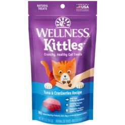 Wellness Kittles Natural Grain-Free Tuna & Cranberries Crunchy Cat Treats