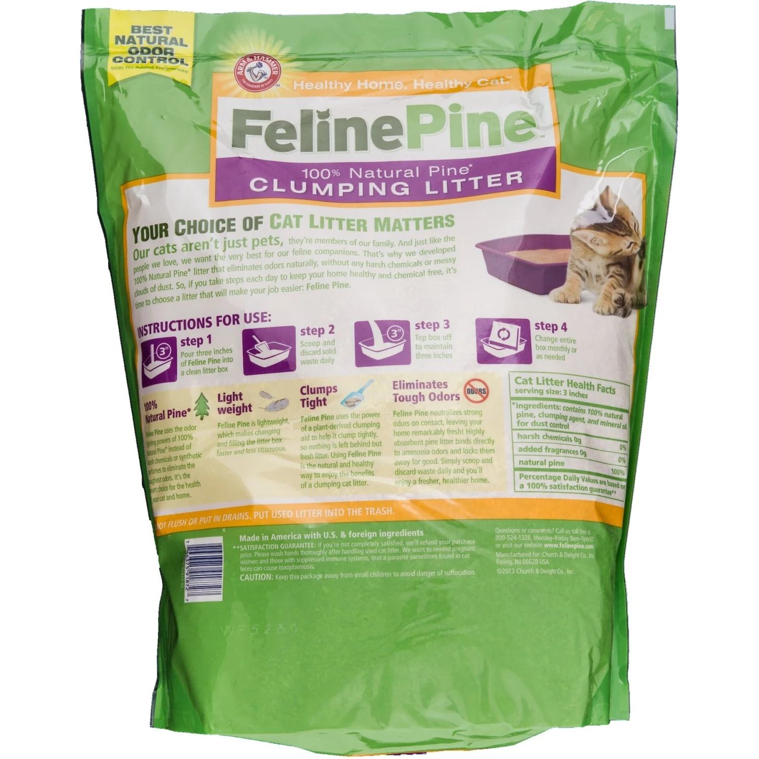 Feline Pine Scoop Unscented Clumping Wood Cat Litter 4 Feline Pine Scoop Unscented Clumping Wood Cat Litter - Image 2