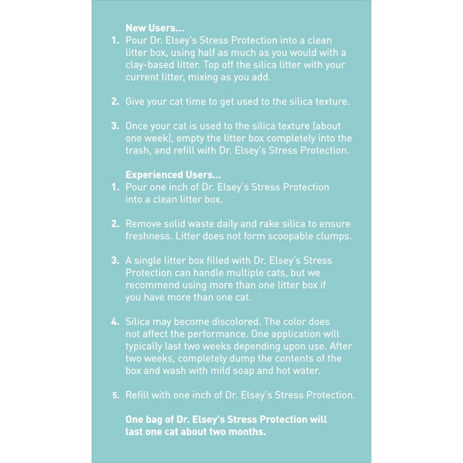 Dr. Elsey's Stress Protection Stress-Reducing Crystal Cat Litter 9 Dr. Elsey's Stress Protection Stress-Reducing Crystal Cat Litter - Image 7