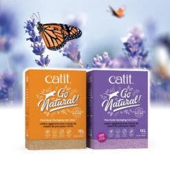 Catit Go Natural Pea Husk Clumping Cat Litter, Lavender, 14.8-lb Bag -Trixie || Catit || Nature's Miracle Shop 756070 PT2. AC SS1800 V1673625874