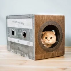 District 70 MIXTAPE Retro Cardboard Cat Scratcher, Large 14 District 70 MIXTAPE Retro Cardboard Cat Scratcher, Large -Trixie || Catit || Nature's Miracle Shop 762094 PT4. AC SS1800 V1675868099