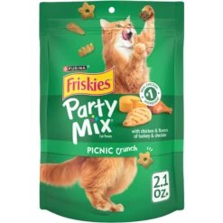 Friskies Party Mix Picnic Crunch Flavor Crunchy Cat Treats