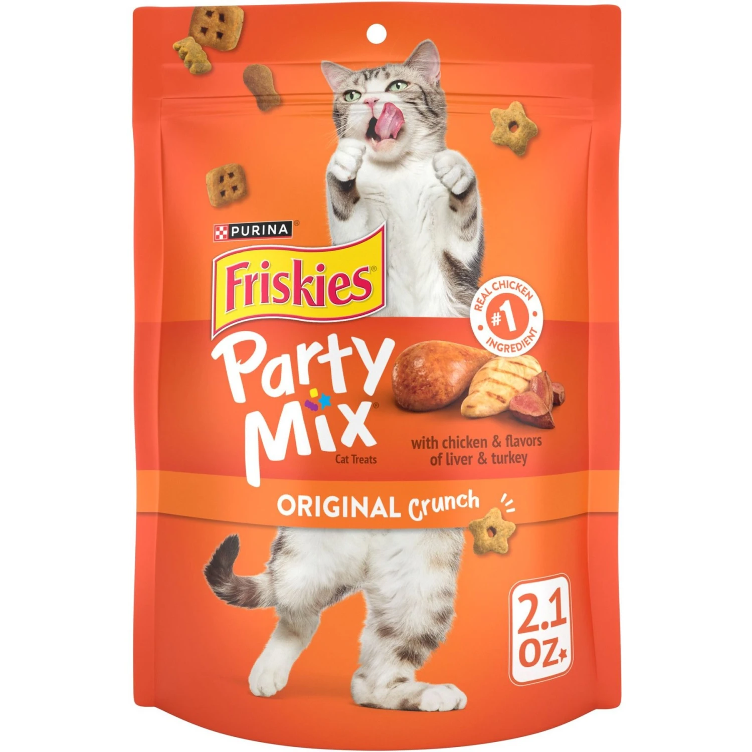 Friskies Party Mix Original Crunch Flavor Crunchy Cat Treats 3 Friskies Party Mix Original Crunch Flavor Crunchy Cat Treats