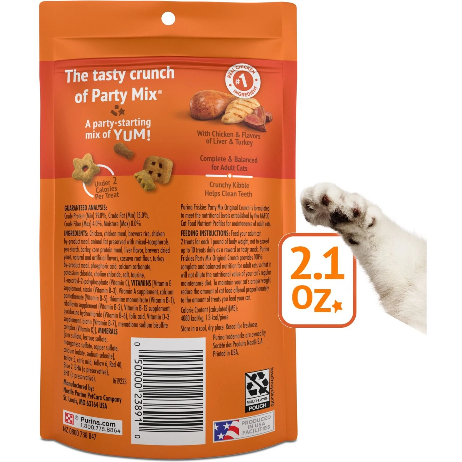 Friskies Party Mix Original Crunch Flavor Crunchy Cat Treats 4 Friskies Party Mix Original Crunch Flavor Crunchy Cat Treats - Image 2