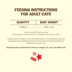 Friskies Party Mix Natural Yums With Real Salmon Cat Treats -Trixie || Catit || Nature's Miracle Shop 76269 PT6. AC SS1800 V1695837673