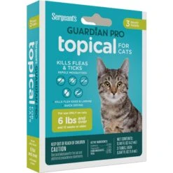 Sergeant's Guardian Pro Flea & Tick Topical Cat Treatment, Over 6-lb, 3 Count 13 Sergeant's Guardian Pro Flea & Tick Topical Cat Treatment, Over 6-lb, 3 Count -Trixie || Catit || Nature's Miracle Shop 775150 PT2. AC SS1800 V1678905737