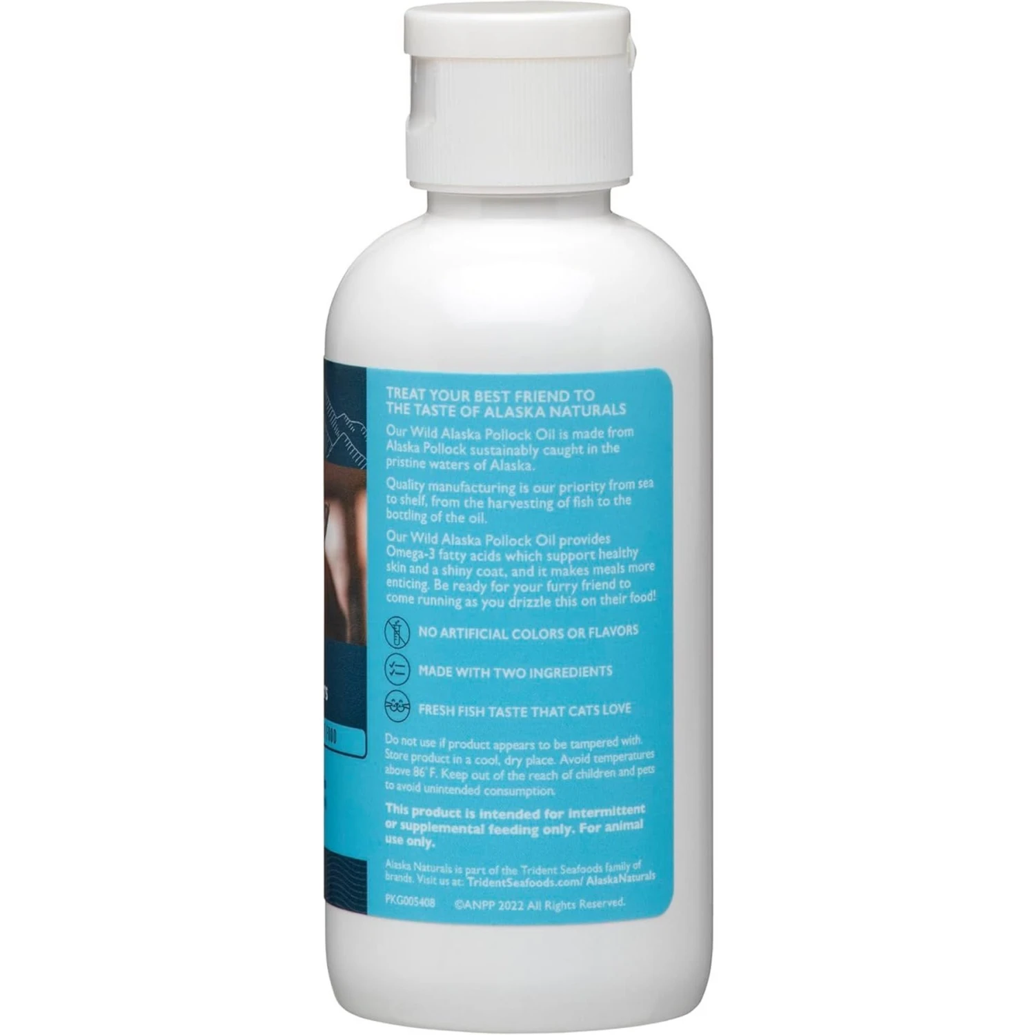 Alaska Naturals Wild Alaskan Pollock Oil Natural Cat Supplement 4 Alaska Naturals Wild Alaskan Pollock Oil Natural Cat Supplement - Image 2