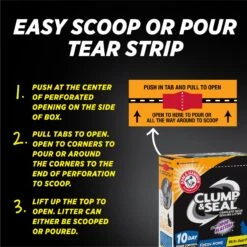 Arm & Hammer Litter Clump & Seal Complete Odor Sealing Clumping Cat Litter -Trixie || Catit || Nature's Miracle Shop 78018 PT2. AC SS1800 V1665669288