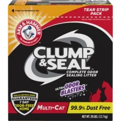 Arm & Hammer Litter Clump & Seal Multi-Cat Scented Clumping Clay Cat Litter