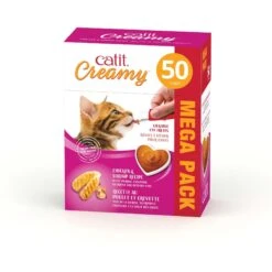 Catit Creamy Chicken & Shrimp Cat Treat Tube