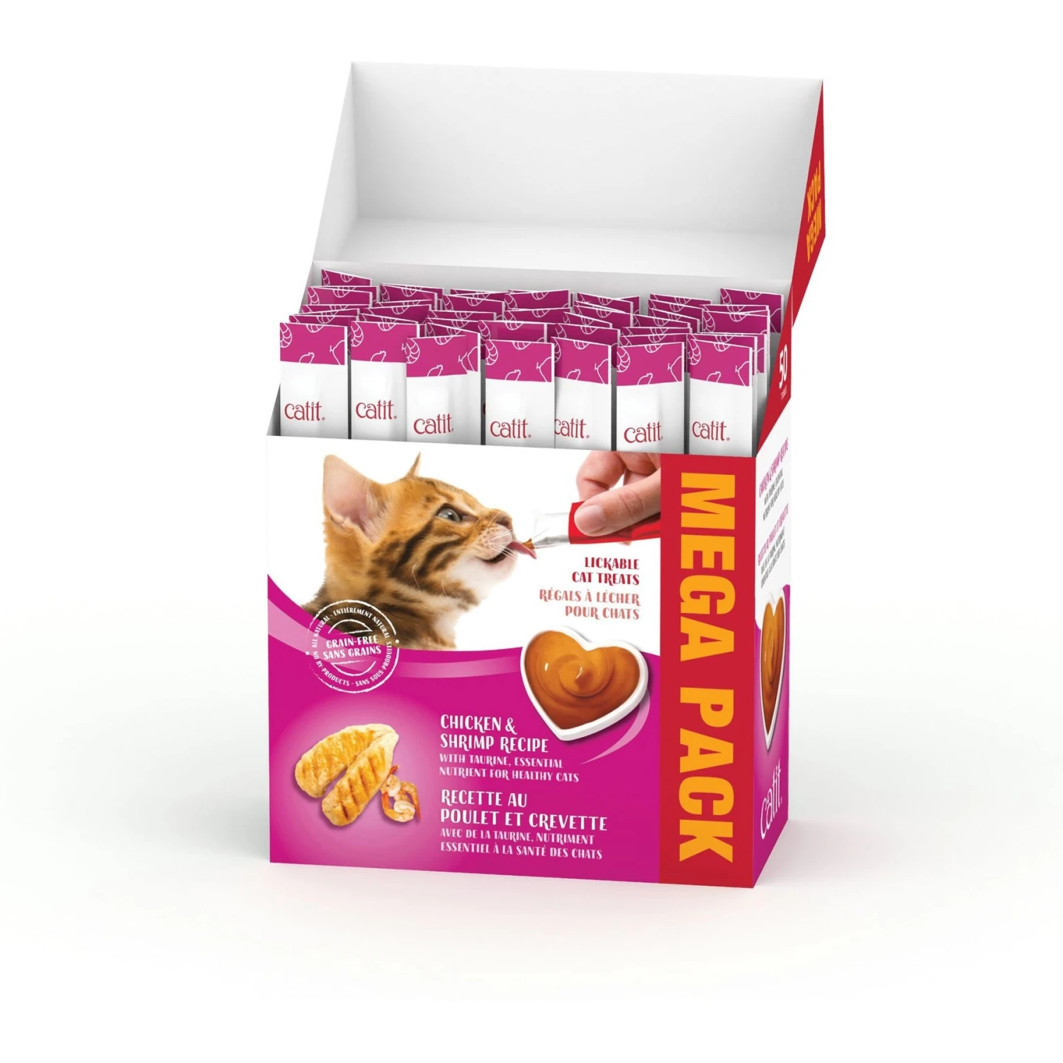 Catit Creamy Chicken & Shrimp Cat Treat Tube 4 Catit Creamy Chicken & Shrimp Cat Treat Tube - Image 2