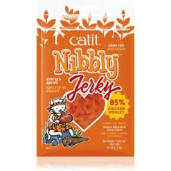 Catit Nibbly Chicken Cat Jerky Treat, 1.06-oz Bag