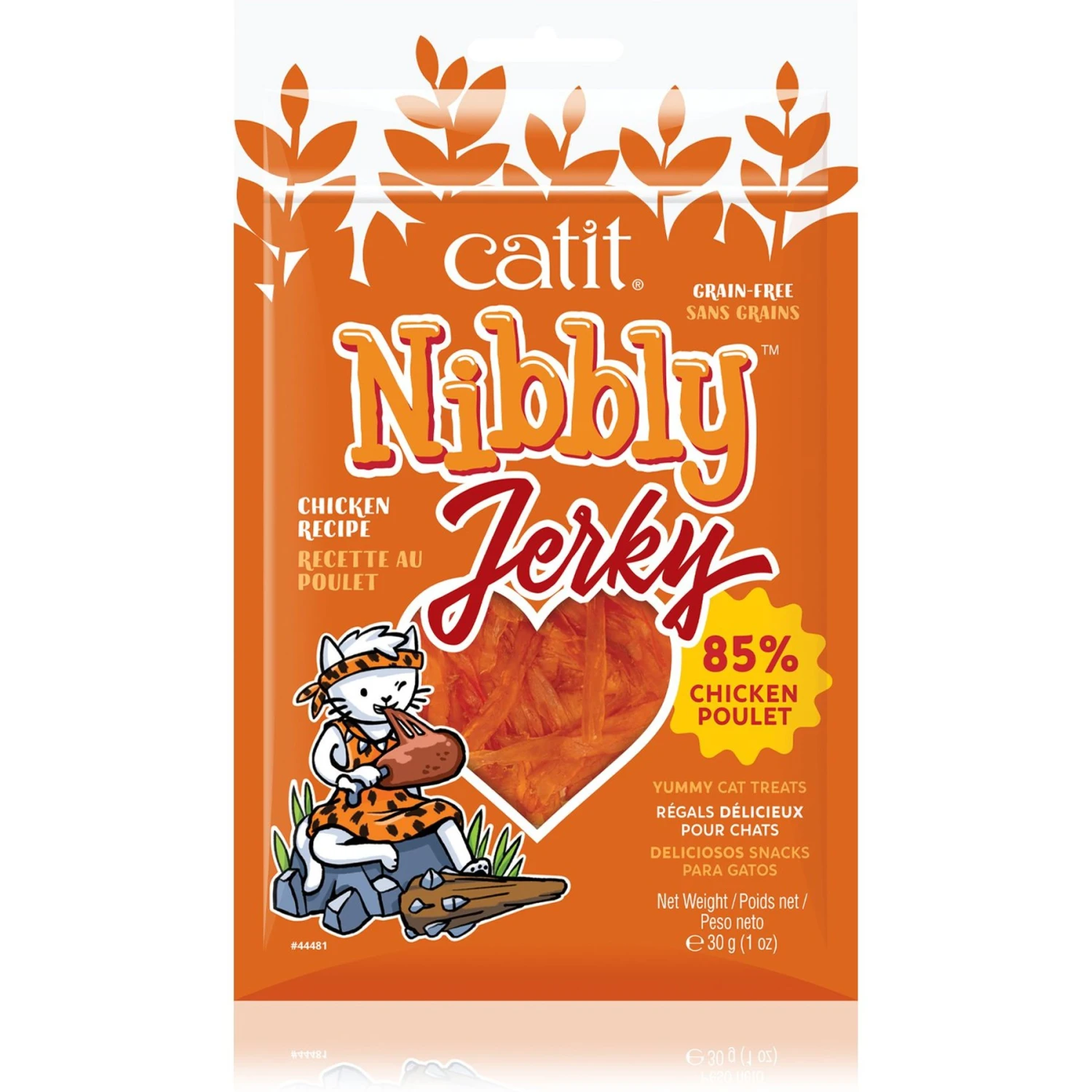 Catit Nibbly Chicken Cat Jerky Treat, 1.06-oz Bag 3 Catit Nibbly Chicken Cat Jerky Treat, 1.06-oz Bag