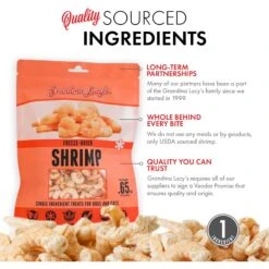 Grandma Lucy's Shrimp Grain-Free Freeze-Dried Dog & Cat Treats, 0.65-oz Bag 12 Grandma Lucy's Shrimp Grain-Free Freeze-Dried Dog & Cat Treats, 0.65-oz Bag -Trixie || Catit || Nature's Miracle Shop 782494 PT3. AC SS1800 V1677783329