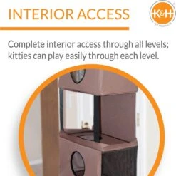 K&H Pet Products Hangin' Feline Funhouse Cat Condo Door Mounted Cat Tree House For Indoor Cats 14 K&H Pet Products Hangin' Feline Funhouse Cat Condo Door Mounted Cat Tree House For Indoor Cats -Trixie || Catit || Nature's Miracle Shop 78489 PT4. AC SS1800 V1622587081