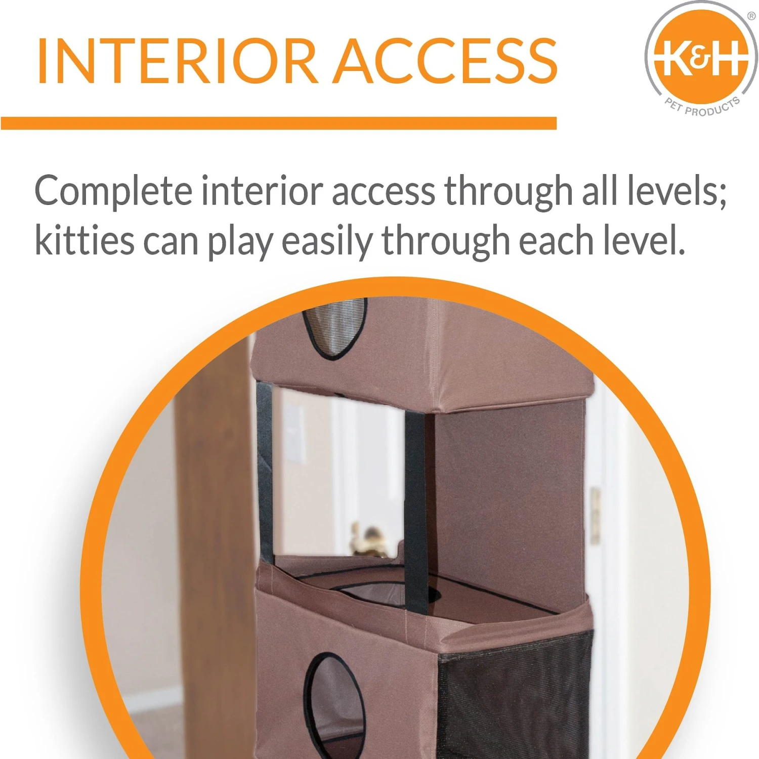 K&H Pet Products Hangin' Feline Funhouse Cat Condo Door Mounted Cat Tree House For Indoor Cats 7 K&H Pet Products Hangin' Feline Funhouse Cat Condo Door Mounted Cat Tree House For Indoor Cats - Image 5