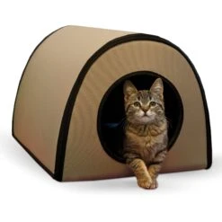K&H Pet Products Thermo Mod Cat Shelter Weatherproof Outdoor Heated Cat House