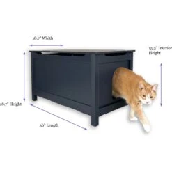 Designer Pet Products Parker Designer Catbox Litter Box Enclosure, Charcoal Black 18 Designer Pet Products Parker Designer Catbox Litter Box Enclosure, Charcoal Black -Trixie || Catit || Nature's Miracle Shop 790966 PT7. AC SS1800 V1679340548