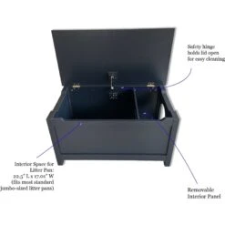 Designer Pet Products Parker Designer Catbox Litter Box Enclosure, Charcoal Black 19 Designer Pet Products Parker Designer Catbox Litter Box Enclosure, Charcoal Black -Trixie || Catit || Nature's Miracle Shop 790966 PT8. AC SS1800 V1679342893