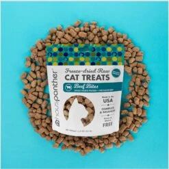 Hauspanther Beef Bites Nuggets Freeze-Dried Raw Cat Treats, 1.5-oz Bag -Trixie || Catit || Nature's Miracle Shop 795830 PT3. AC SS1800 V1677954568