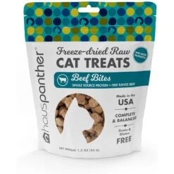 Hauspanther Beef Bites Nuggets Freeze-Dried Raw Cat Treats, 1.5-oz Bag -Trixie || Catit || Nature's Miracle Shop 795830 PT5. AC SS1800 V1677951122