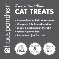 Hauspanther Beef Bites Nuggets Freeze-Dried Raw Cat Treats, 1.5-oz Bag -Trixie || Catit || Nature's Miracle Shop 795830 PT6. AC SS1800 V1677954569
