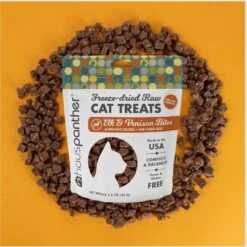 Hauspanther Elk & Venison Bites Nuggets Freeze-Dried Raw Cat Treats, 1.5-oz Bag -Trixie || Catit || Nature's Miracle Shop 795846 PT3. AC SS1800 V1677954569