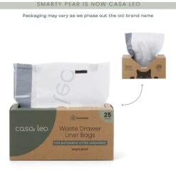Casa Leo Leo's Loo Lavender Scented Self-Cleaning Drawstring Waste Drawer Box Liners -Trixie || Catit || Nature's Miracle Shop 802494 PT5. AC SS1800 V1703871568