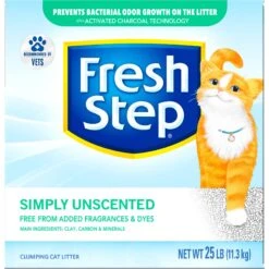 Fresh Step Simply Unscented Clumping Clay Cat Litter -Trixie || Catit || Nature's Miracle Shop 80298 PT8. AC SS1800 V1694455087