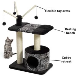 MidWest Feline Nuvo Carnival 37.5-in Faux Fur Cat Tree & Condo -Trixie || Catit || Nature's Miracle Shop 80340 PT3. AC SS1800 V1538774898