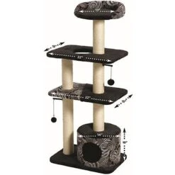 MidWest Feline Nuvo Tower 50.5-in Faux Fur Cat Tree & Condo -Trixie || Catit || Nature's Miracle Shop 80344 PT6. AC SS1800 V1525271847