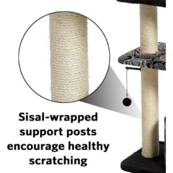 MidWest Feline Nuvo Tower 50.5-in Faux Fur Cat Tree & Condo -Trixie || Catit || Nature's Miracle Shop 80344 PT8. AC SS1800 V1525271848