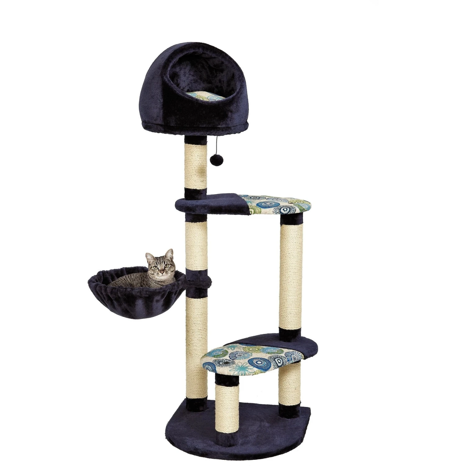 MidWest Feline Nuvo Resort 60-in Faux Fur Cat Tree 4 MidWest Feline Nuvo Resort 60-in Faux Fur Cat Tree - Image 2