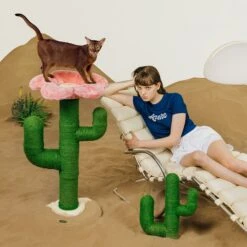 VETRESKA Blooming Cactus 41-in Cat Tree -Trixie || Catit || Nature's Miracle Shop 805102 PT5. AC SS1800 V1680528999