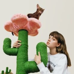 VETRESKA Blooming Cactus 41-in Cat Tree -Trixie || Catit || Nature's Miracle Shop 805102 PT6. AC SS1800 V1680528944