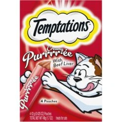 Temptations Creamy Puree With Tuna Lickable Cat Treats, 0.425-oz Pouch + 4 Items -Trixie || Catit || Nature's Miracle Shop 808094 PT8. AC SS1800 V1678998653