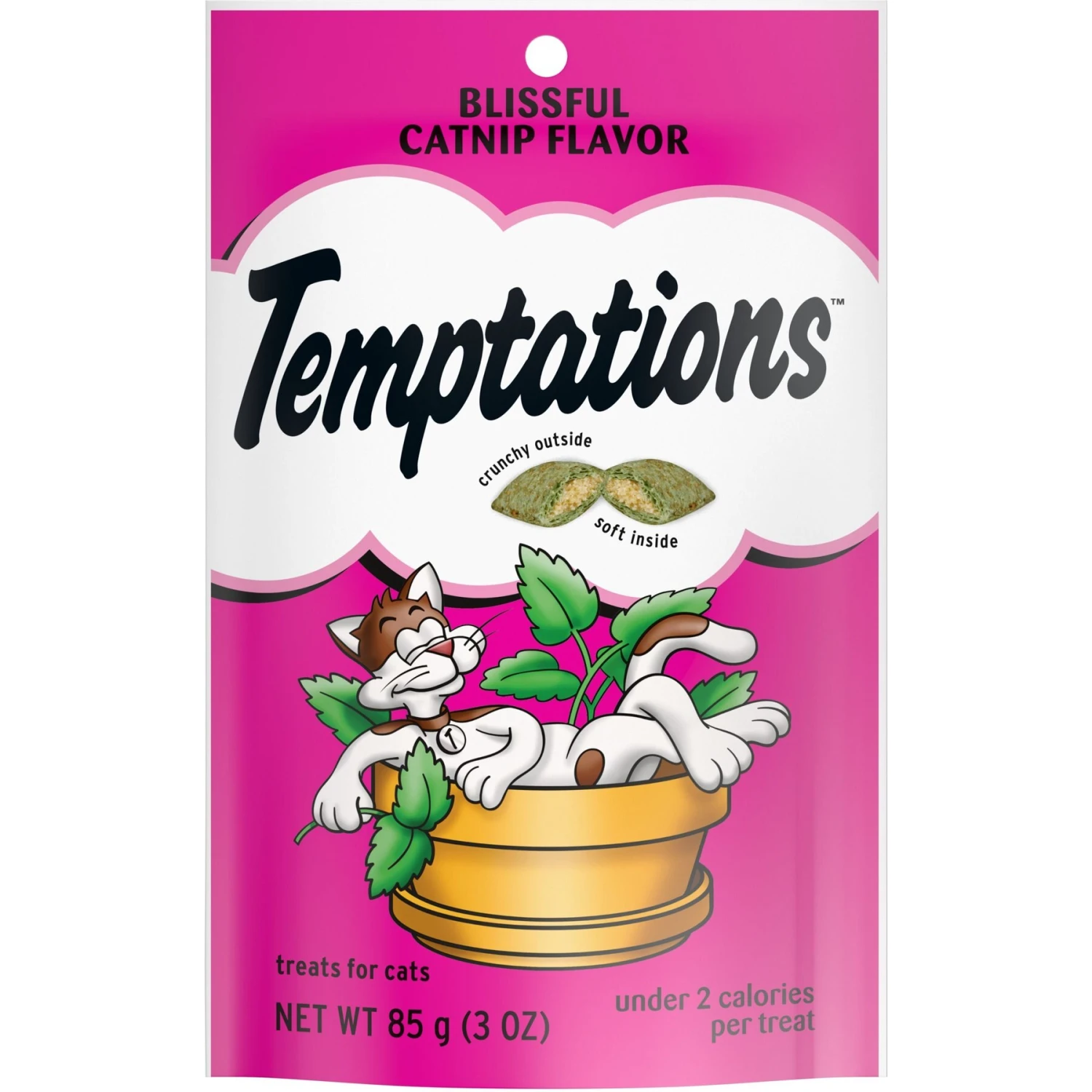 Temptations Classic Blissful Catnip Flavor Soft & Crunchy Cat Treats 3 Temptations Classic Blissful Catnip Flavor Soft & Crunchy Cat Treats
