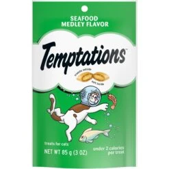 Temptations Classic Seafood Medley Flavor Soft & Crunchy Cat Treats