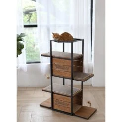 ZooVilla Country Crate Cat Tree, Brown -Trixie || Catit || Nature's Miracle Shop 823982 PT2. AC SS1800 V1683568185