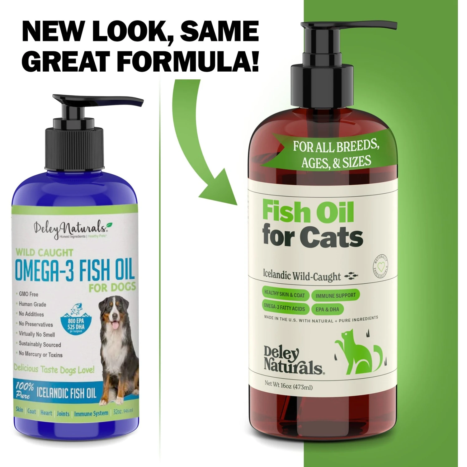 Deley Naturals Fish Oil Cat Supplement, 16-oz Bottle 4 Deley Naturals Fish Oil Cat Supplement, 16-oz Bottle - Image 2