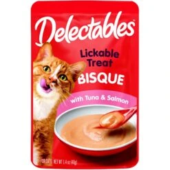 Hartz Delectables Bisque Tuna & Salmon Pack Lickable Cat Treat