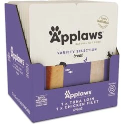 Applaws Tuna Loin & Chicken Filet Natural Grain-Free Cat Treats, 1-oz Pouch