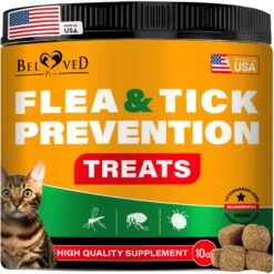 Beloved Pets Flea & Tick Prevention Chewable Pills For Cats, 10-oz Pack