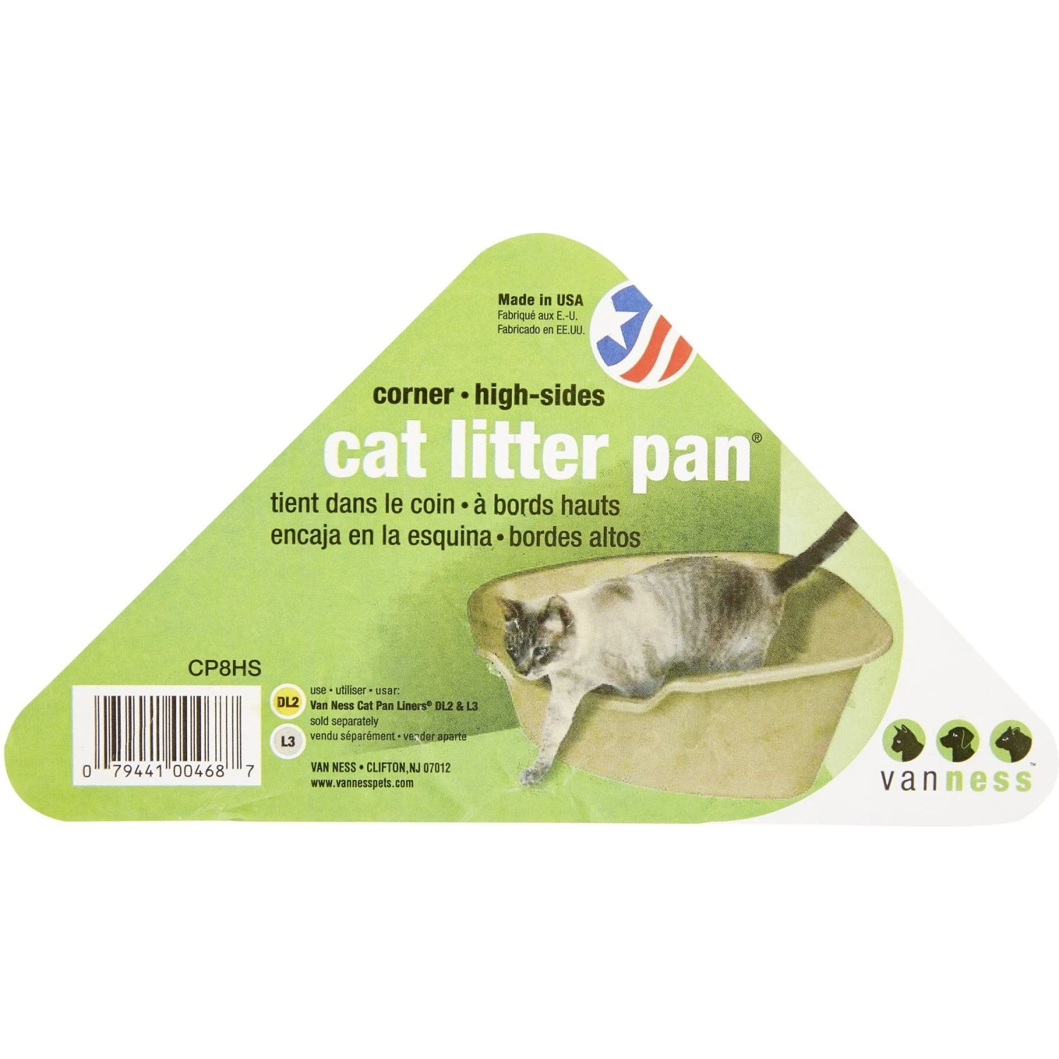 Van Ness High Side Corner Cat Litter Pan, Blue 7 Van Ness High Side Corner Cat Litter Pan, Blue - Image 5