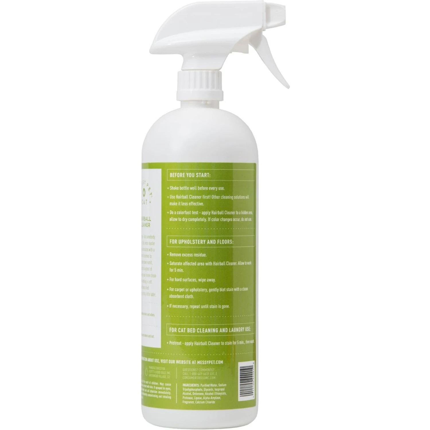 Messy Pet Hairball Cat Cleaner, 27.05-oz Bottle 5 Messy Pet Hairball Cat Cleaner, 27.05-oz Bottle - Image 3