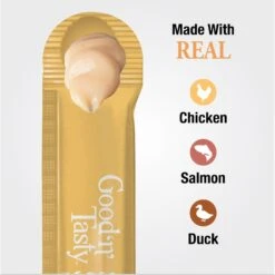 Good 'n' Tasty Mousse Squeezer Chicken, Salmon, Duck Lickable Cat Treats -Trixie || Catit || Nature's Miracle Shop 867574 PT3. AC SS1800 V1691514530