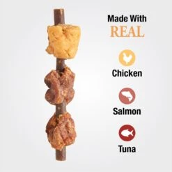 Good 'n' Tasty Chicken, Salmon, Tuna Kabob Cat Treats -Trixie || Catit || Nature's Miracle Shop 867662 PT3. AC SS1800 V1691514582