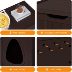 Yaheetech Cat Litter Box Enclosure 12 Yaheetech Cat Litter Box Enclosure -Trixie || Catit || Nature's Miracle Shop 871886 PT3. AC SS1800 V1686247874