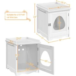 Yaheetech Indoor Cat Litter Box Enclosure -Trixie || Catit || Nature's Miracle Shop 871918 PT3. AC SS1800 V1686249442